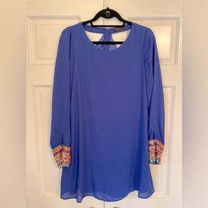 Royal Blue Top with Sleeve Detail NWT